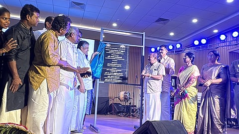 Saji Cherian laid the foundation stone of Kalabhavan Mani Memorial in chalakkudy