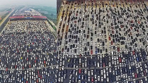 world’s longest traffic jam which lasted for 12 days