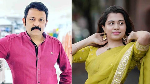 Krishna Kumar and daughter Diya Krishnakumar