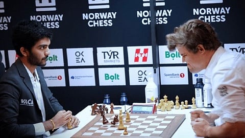 D Gukesh- Magnus Carlsen Norway Chess 2025