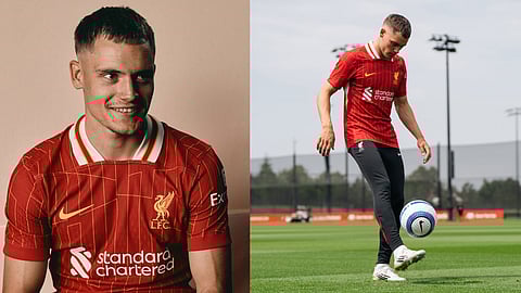 Florian Wirtz in Liverpool jersey