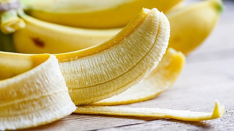 image of peeled banana