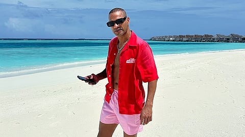 Shikhar Dhawan in Maldives