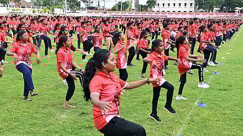 KT Jaleel's facebook post on Zumba dance