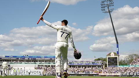 Captain Shubman Gill's double century celebration