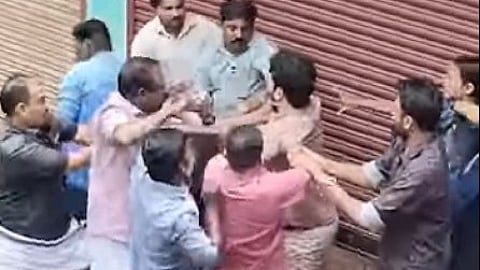 Government employee beaten by protesters in Kumali