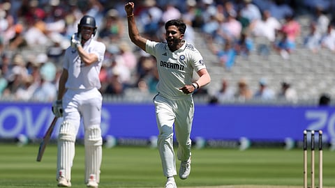 Nitish Kumar Reddy celebrates his wicket