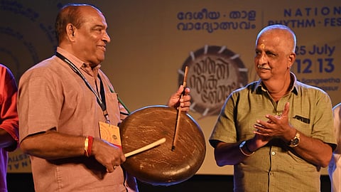 Mattannur Shankarankutty inaugurates the National Percussion Festival