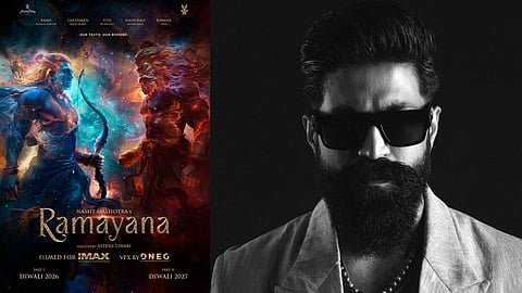 Ramayana film poster and Actor Yash
