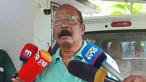 CC Mukandan speaks to the media