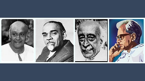 Abu Abraham, Sardar KM Panikkar, G Ramachandran , G Sankarakuruppu