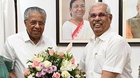 Chief Minister pinarayi vijayan meets Governor Rajendra Vishwanath Arlekar