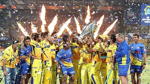 Chennai Super Kings team that won the Champions League in 2014