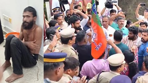 Yuva Morcha protests against security lapses at Kannur Central Jail