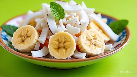 banana and coconut