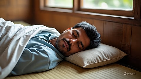 kerala man sleeping