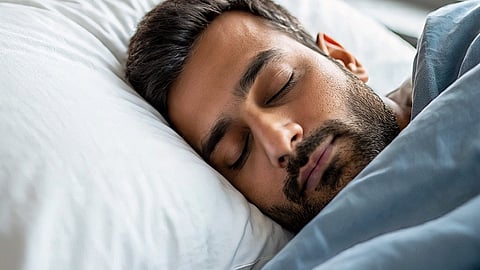 man sleeping