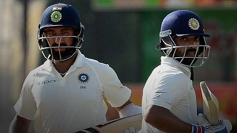 Pujara and Rahane batting