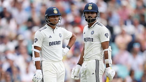 Jaiswal and Akash batting