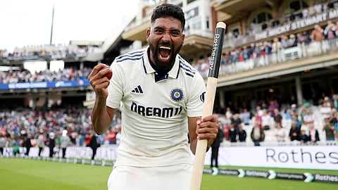 Mohammed Siraj Celebrating success