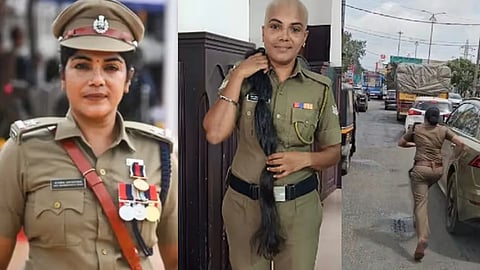 The policewoman took off the gold bracelet she was wearing that day and ran in front of the ambulance to clear the way.