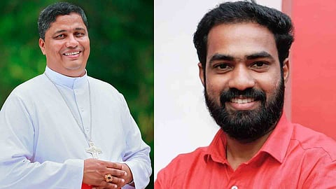 Bishop Mar Joseph Pamplani, V K Sanoj