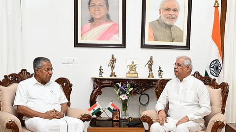 Kerala CM Pinarayi Vijayan against Governor Rajendra Arlekar