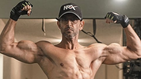 Hrithik roshan During workout