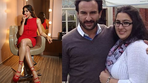 sara ali khan with saif ali khan