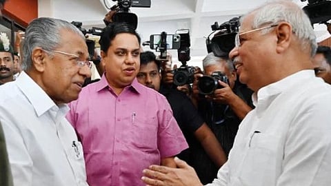 Chief Minister Pinarayi Vijayan and Governor Rajendra Arlekar