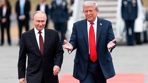 Donald Trump Vladimir Putin Alaska Summit ends