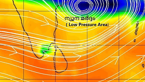low pressure area formed