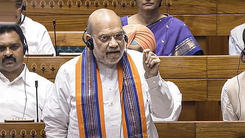 mit Shah speaks in the Lok Sabha during the Monsoon session of Parliament