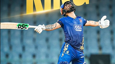 Rinku Singh celebrates his century