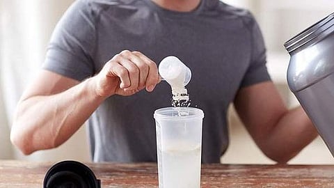 Protein powder mixing