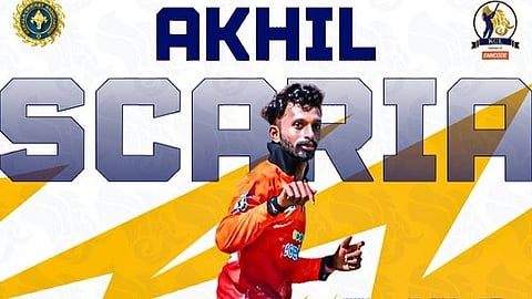 Akhil Scaria shines in both batting and bowling