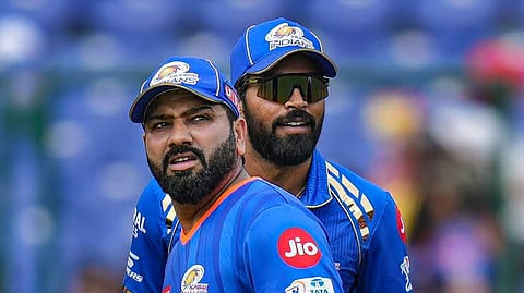 Hardik Pandya, Rohit Sharma mi