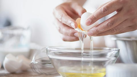 Egg Shell for cleaning.