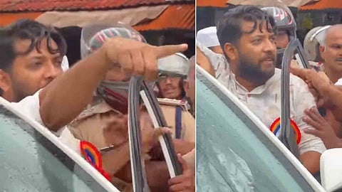 clash between Shafi Parambil  MP and DYFI activists in Vadakara