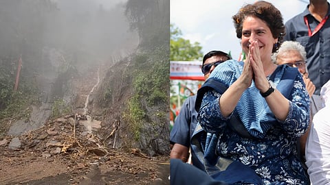 Priyanka Gandhi urged the central government to restore road connectivity at Thamarassery pass