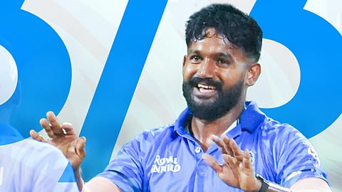 KM Asif celebrates his wicket