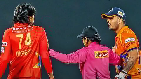 Nitish Rana- Digvesh Rathi fight