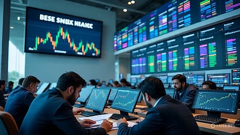 Sensex rises 350 pts