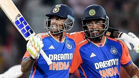 Sanju Samson- Suryakumar Yadav    in match