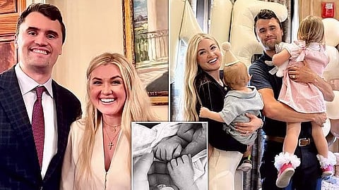 Charlie Kirk and Erica Kirk