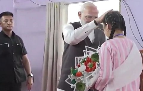 PM Modi Reaches Manipu