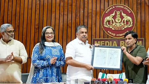 originals of artist namboothiri sketches handed over to kerala government
