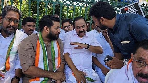 V D Satheesan, Shafi Parambil, Rahul Mamkootathil