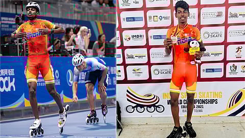 Anandkumar Velkumar India's first double World Skating Champion