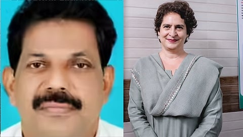 Priyanka Gandhi met with the family of Jose Nelledam